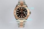 Swiss Rolex Yacht-Master 2-tone Rose Gold Brown Dial EW Factory Watch 40MM